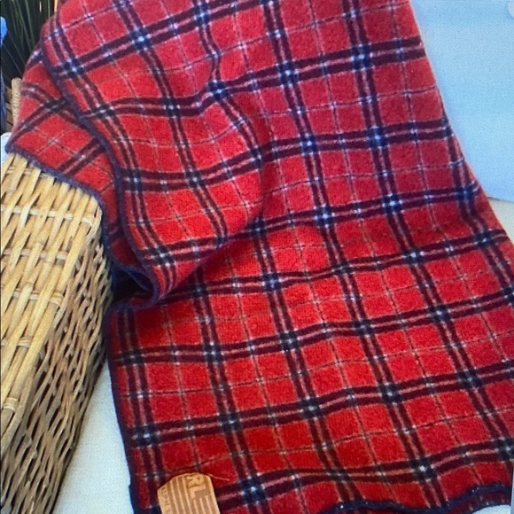 Y2K🔥 RALPH LAUREN 100% WOOL PLAID THROW BLANKET